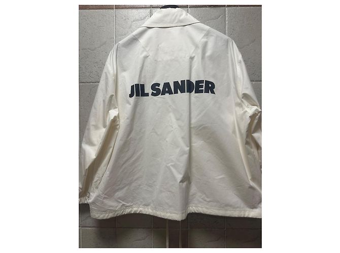 Jil Sander Logo Jacke Schwarz Aus weiß - Ansicht 13