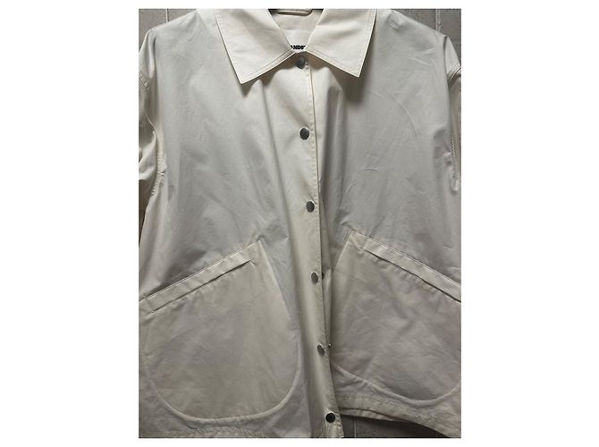Jil Sander Logo Jacke Schwarz Aus weiß - Ansicht 3