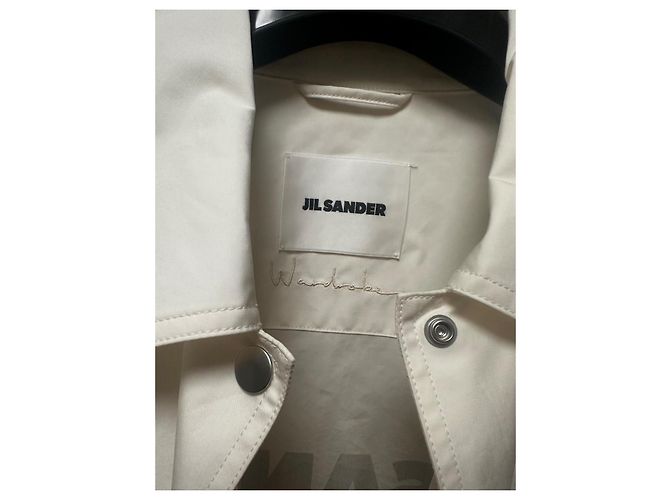 Jil Sander Logo Jacke Schwarz Aus weiß - Ansicht 4