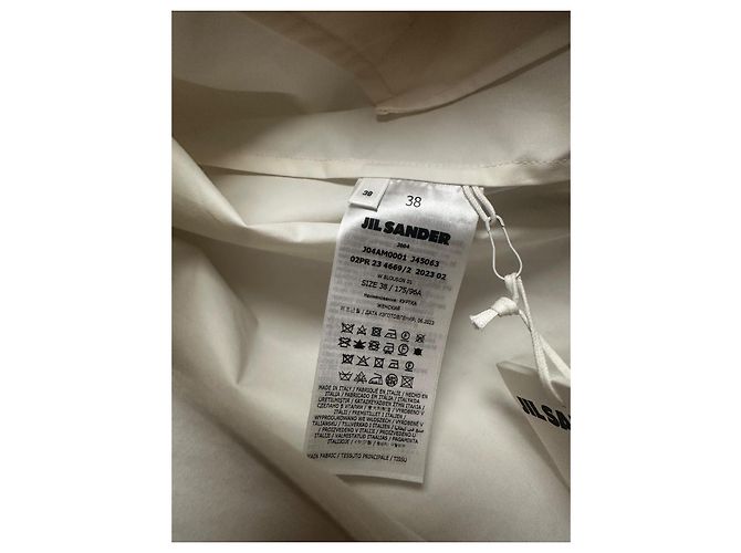 Jil Sander Logo Jacke Schwarz Aus weiß - Ansicht 7