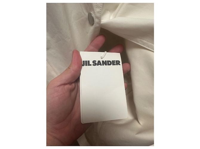 Jil Sander Logo Jacke Schwarz Aus weiß - Ansicht 8
