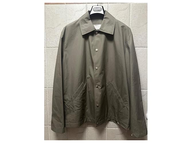 Giacca con logo Jil Sander Nero Verde oliva - vista 2