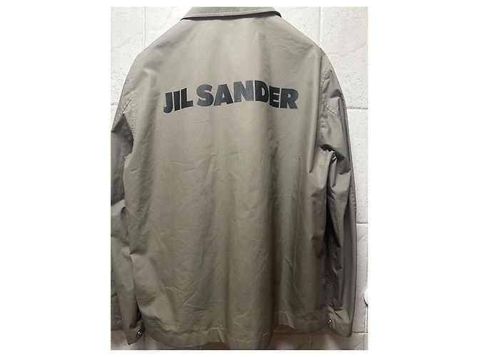 Giacca con logo Jil Sander Nero Verde oliva - vista 3