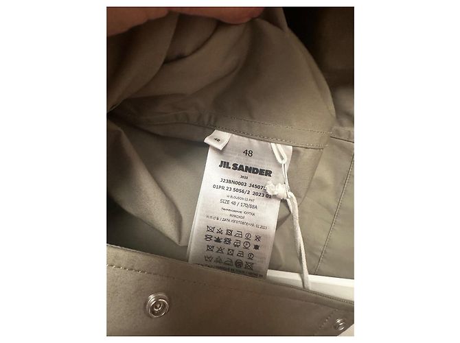 Giacca con logo Jil Sander Nero Verde oliva - vista 8