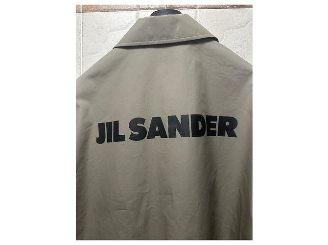 Giacca con logo Jil Sander Nero Verde oliva - vista 9