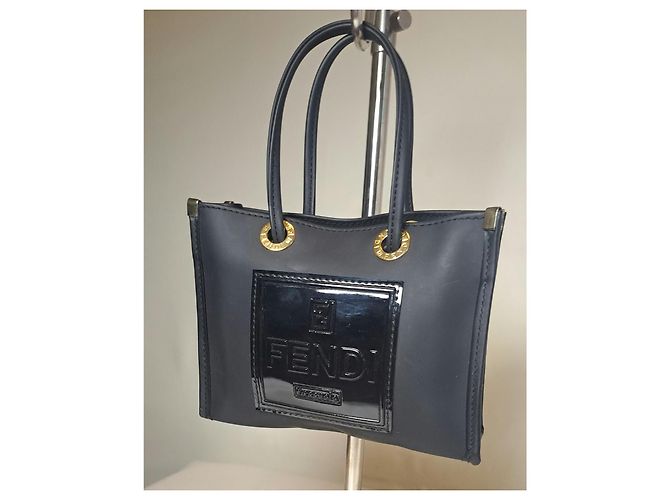 Borsa a mano piccola Fendi Fazzuolo Blu Navy Blu scuro - vista 2