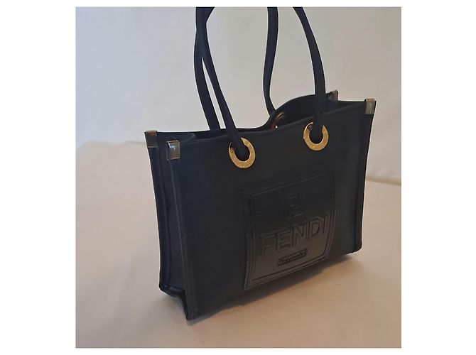 Borsa a mano piccola Fendi Fazzuolo Blu Navy Blu scuro - vista 3