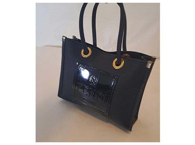 Borsa a mano piccola Fendi Fazzuolo Blu Navy Blu scuro - vista 4