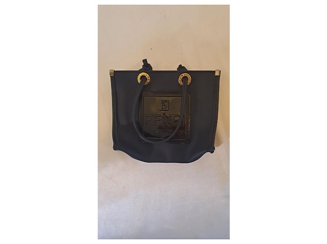 Borsa a mano piccola Fendi Fazzuolo Blu Navy Blu scuro - vista 5