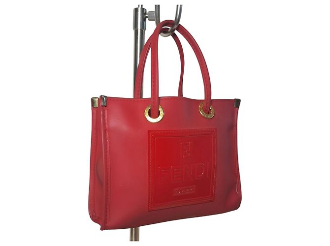 Fendi Fazzuolo Tote Bag Rot Gummi - Ansicht 2