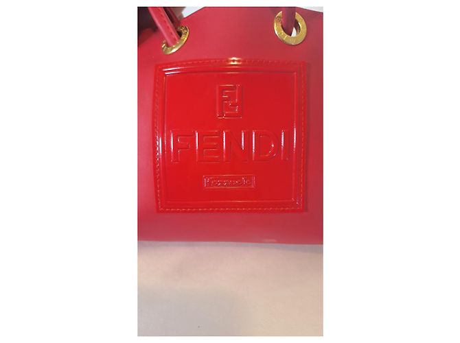 Fendi Fazzuolo Tote Bag Rot Gummi - Ansicht 4