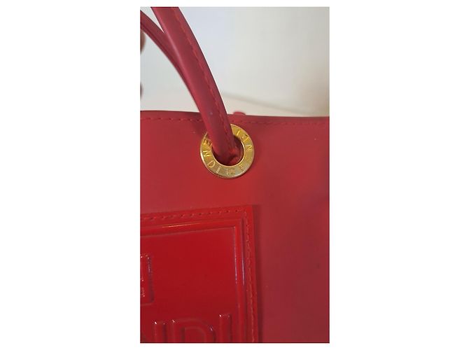 Fendi Fazzuolo Tote Bag Rot Gummi - Ansicht 5