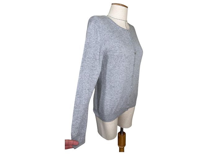 Autre Marque Yorn Cardigan aus Kaschmir Grau - Ansicht 3