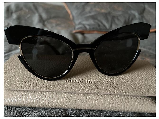 Max Mara Sonnenbrille in Katzenform Schwarz - Ansicht 4