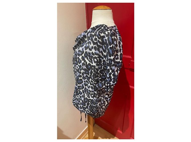 Pablo De Gerard Darel Blusa Pablo Gérard Darel Estampado Leopardo Algodón Seda Talla 38 Estampado de leopardo - vista 2