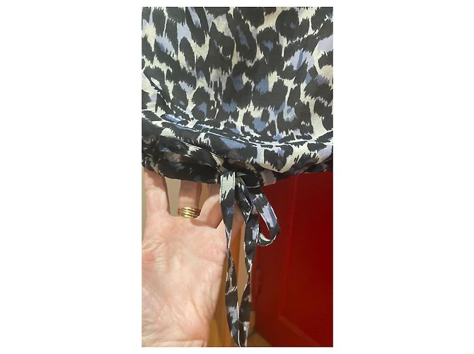 Pablo De Gerard Darel Blusa Pablo Gérard Darel Estampado Leopardo Algodón Seda Talla 38 Estampado de leopardo - vista 4
