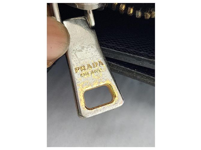 Borsa tote a tre tasche Prada Saffiano Soft nera Nero - vista 10