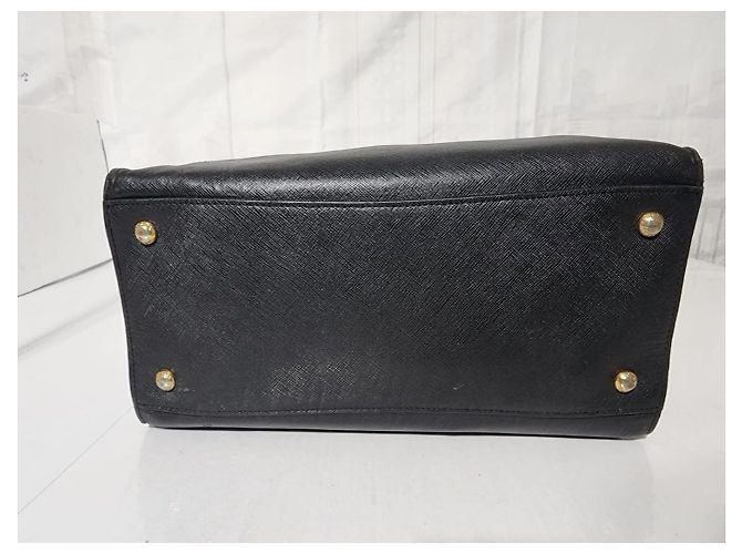 Borsa tote a tre tasche Prada Saffiano Soft nera Nero - vista 14