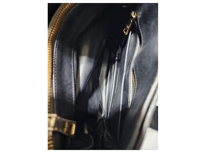 Borsa tote a tre tasche Prada Saffiano Soft nera Nero - vista 19