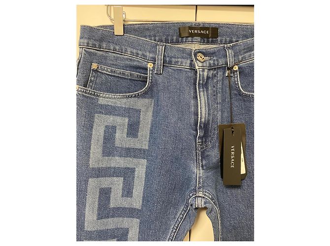 Denim dritto Greca di Versace - vista 2