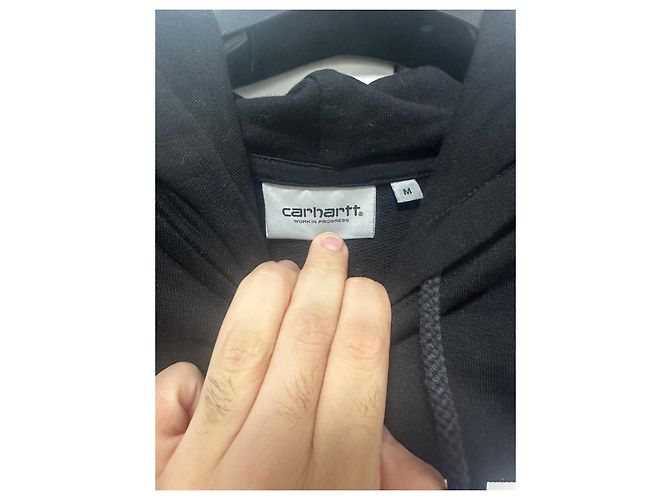 Autre Marque Carhartt WIP Universitäts-Hoodie Schwarz Weiß - Ansicht 4