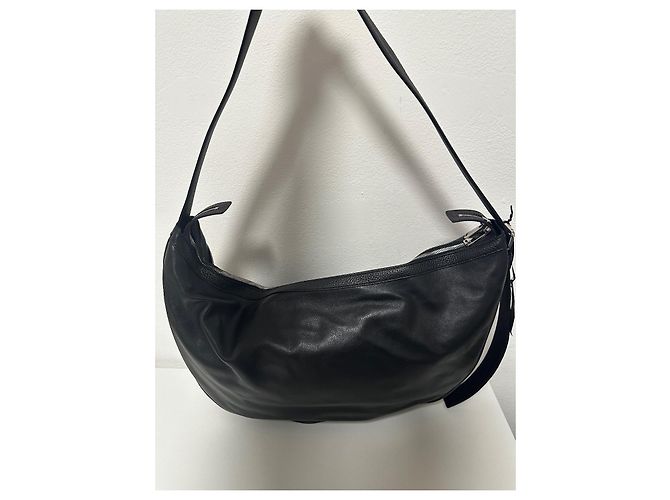 Borsa a spalla Hobo Repeat di Versace Nero - vista 4