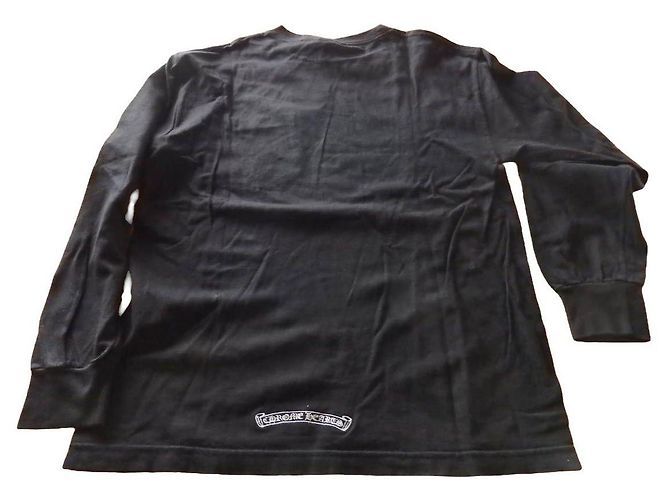 Camiseta Chrome Hearts de algodón negra y roja con logo CH bordado Negro - vista 6