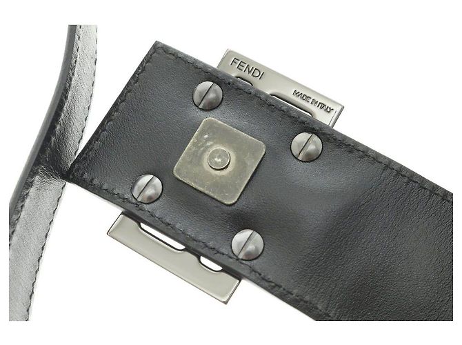 Borsa Fendi Monogramma Canvas Nera Nero - vista 5