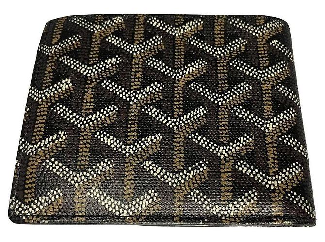 Portafoglio Goyard in pelle nera monogrammato Nero - vista 2