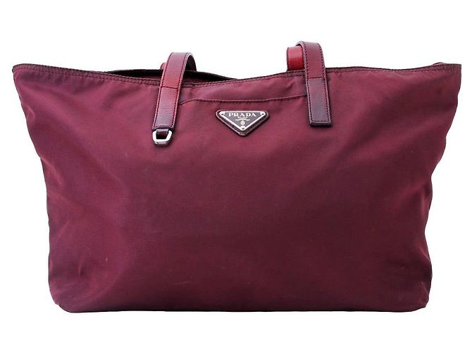 Prada Tote Bag aus rotem Leder - Ansicht 2
