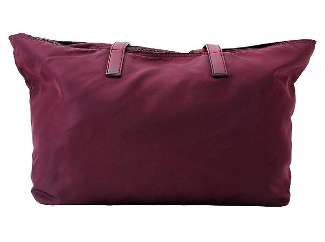 Prada Tote Bag aus rotem Leder - Ansicht 3