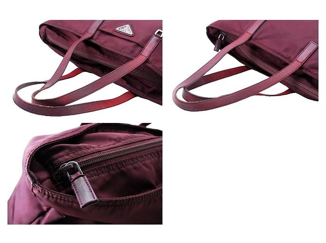 Prada Tote Bag aus rotem Leder - Ansicht 5