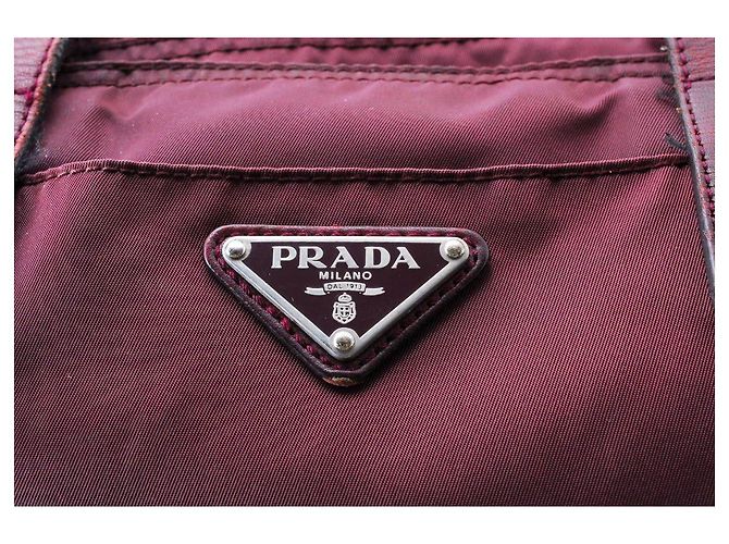 Prada Tote Bag aus rotem Leder - Ansicht 6