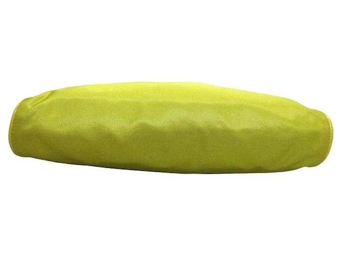 Borsa Prada verde chiaro in nylon e pelle - vista 4