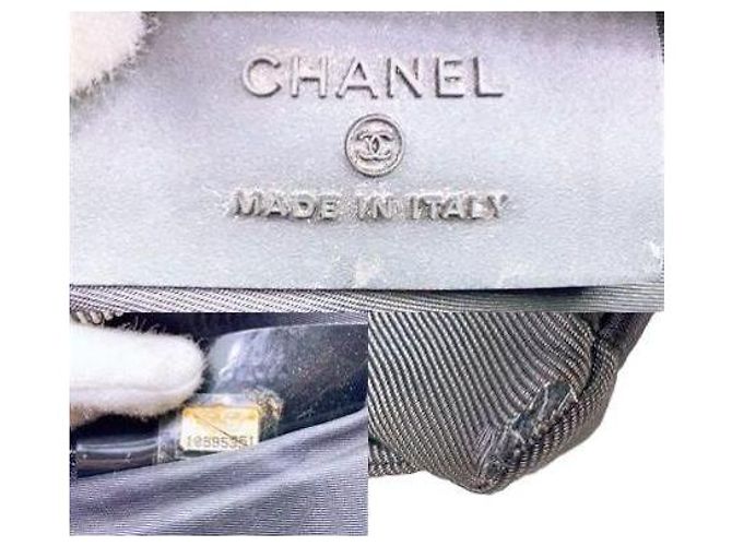 Borsa da viaggio Chanel Sport nera e grigia in pelle Nero Grigio - vista 9