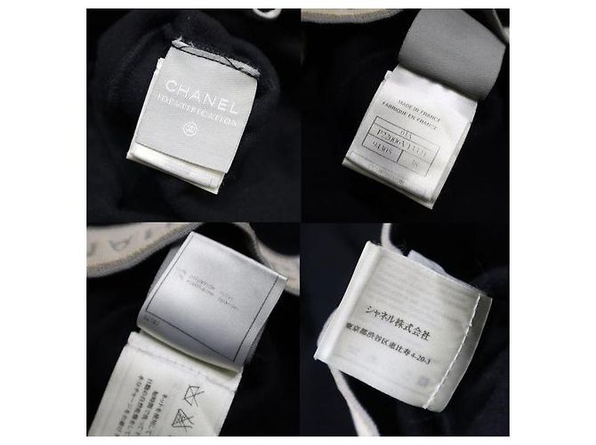 Chanel Schwarzes Oberteil mit Stehkragen aus Polyester - Ansicht 4