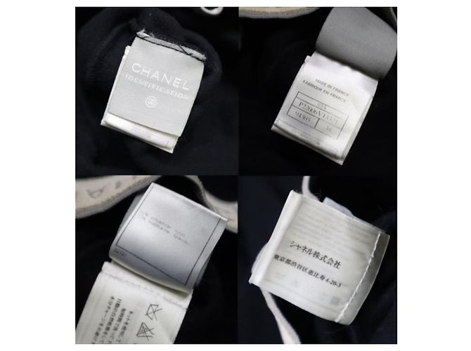 Chanel Schwarzes Oberteil mit Stehkragen aus Polyester - Ansicht 7