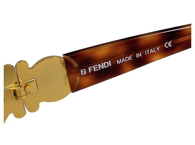 Fendi Sonnenbrille Gold Golden - Ansicht 9