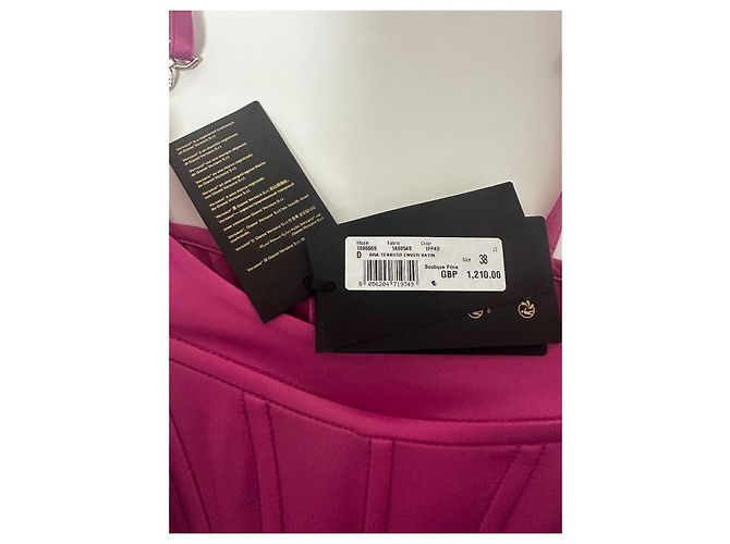 Top corset rosa de Versace Fucsia Hardware de plata - vista 5