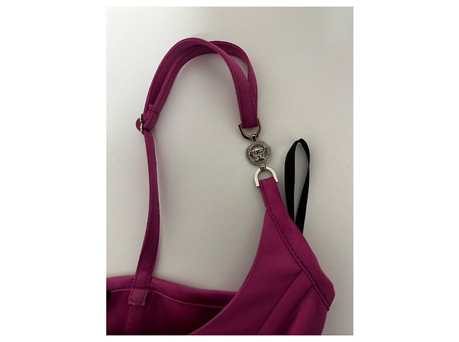 Top corset rosa de Versace Fucsia Hardware de plata - vista 6