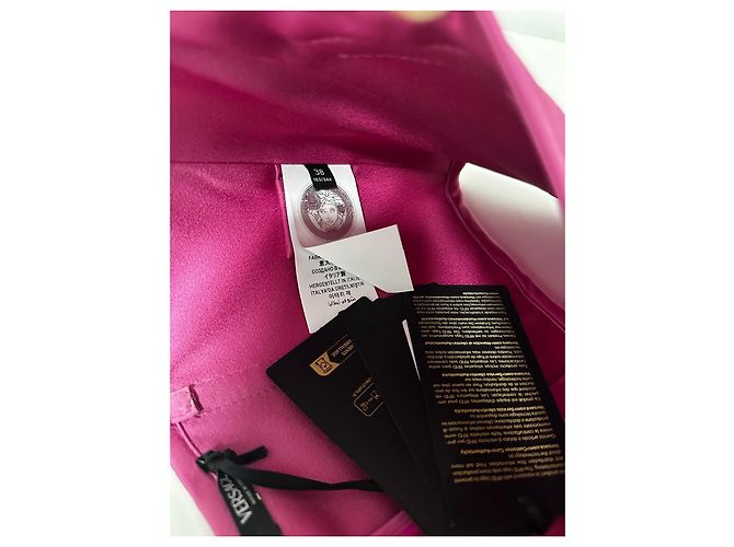 Top corset rosa de Versace Fucsia Hardware de plata - vista 8