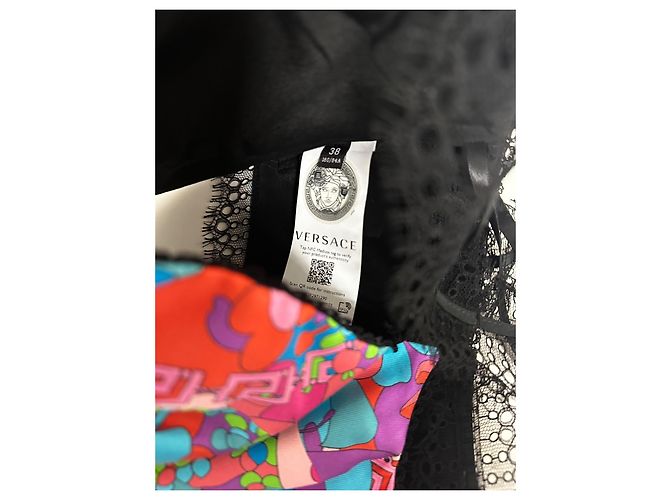 Top Versace x Dua Lipa Negro Multicolor - vista 6