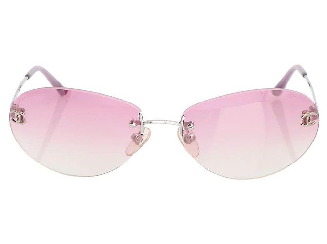 Gafas de sol Chanel Rosa Degradado Plástico - vista 2