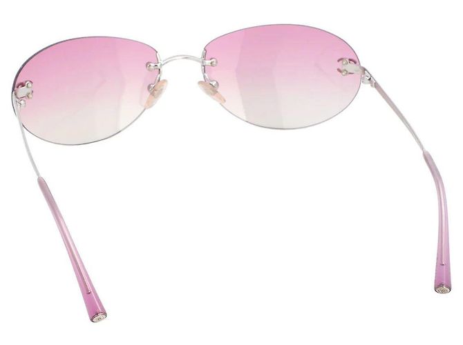 Gafas de sol Chanel Rosa Degradado Plástico - vista 3