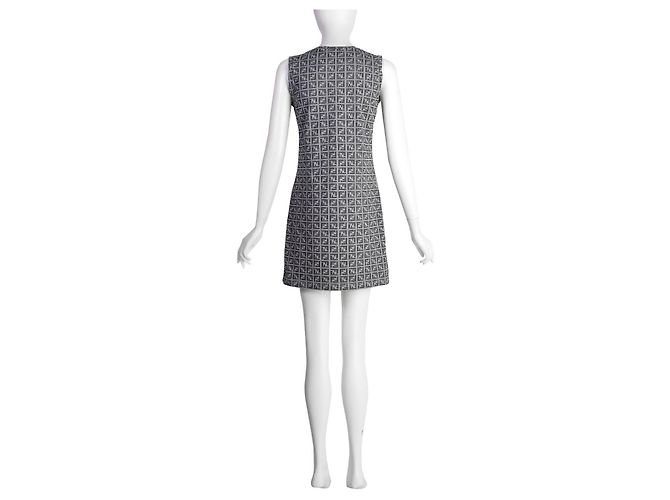 Fendi Monogramm Kleid Grau Nylon - Ansicht 5