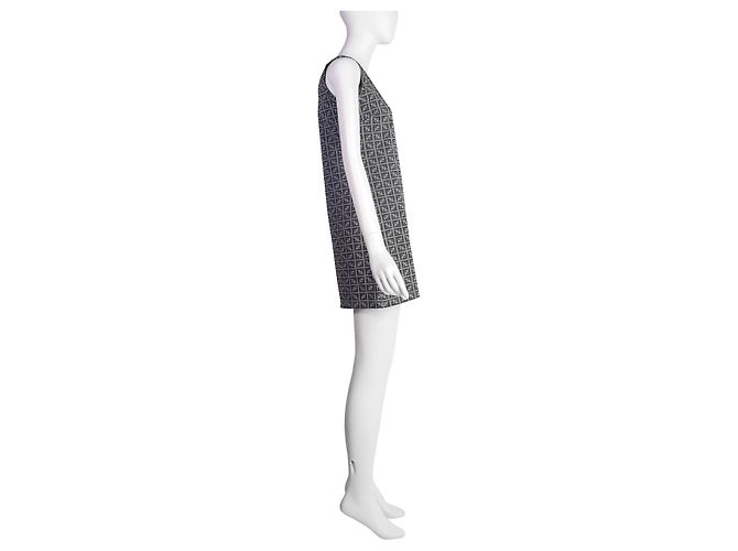 Fendi Monogramm Kleid Grau Nylon - Ansicht 7