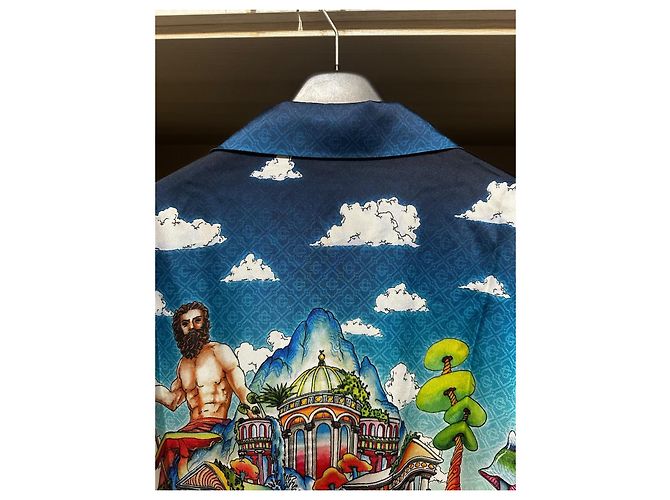 Camicia di seta Casablanca Blu Multicolore - vista 9