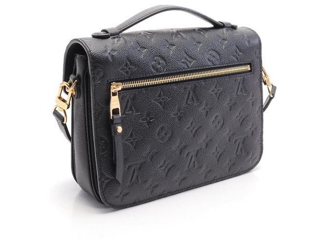 Borsa Louis Vuitton Pochette Metis MM Monogram Noir Nero - vista 2