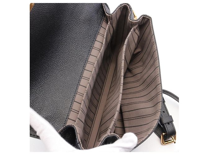 Borsa Louis Vuitton Pochette Metis MM Monogram Noir Nero - vista 3