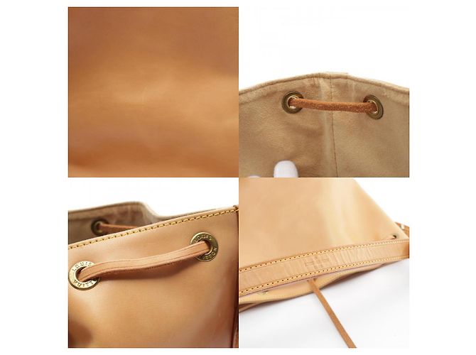 Louis Vuitton Noe Nomade Leather Shoulder Bag Beige - view 10